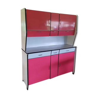 Red formica buffet