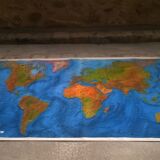 Planisphere Air France vintage 204 X 116,4 cm