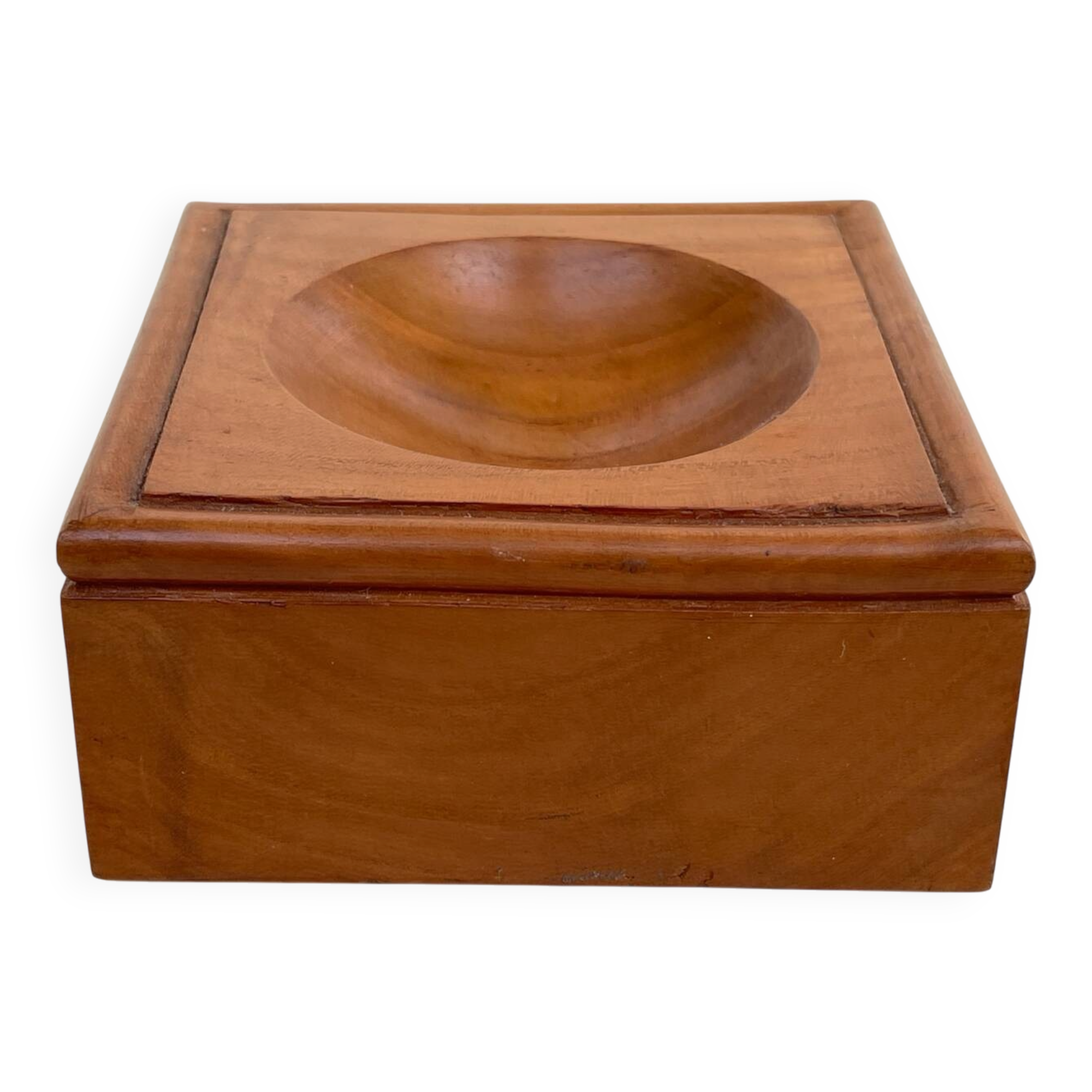 Solid wood catchall - Scandinavian style - modernist - 70s