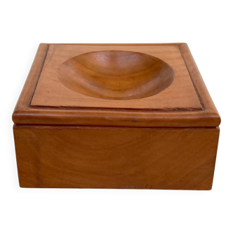 Solid wood catchall - Scandinavian style - modernist - 70s