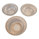 Set of 3 vintage Huilor GHB bowls – moulded glass