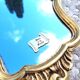 Small baroque gilded mirror 25x38cm Louis XVI style