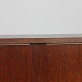 Dark oak chest of drawers designed by Jiri Jiroutek, model U-452, 1960