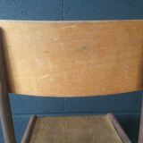 Lot of 2 vintage school chairs