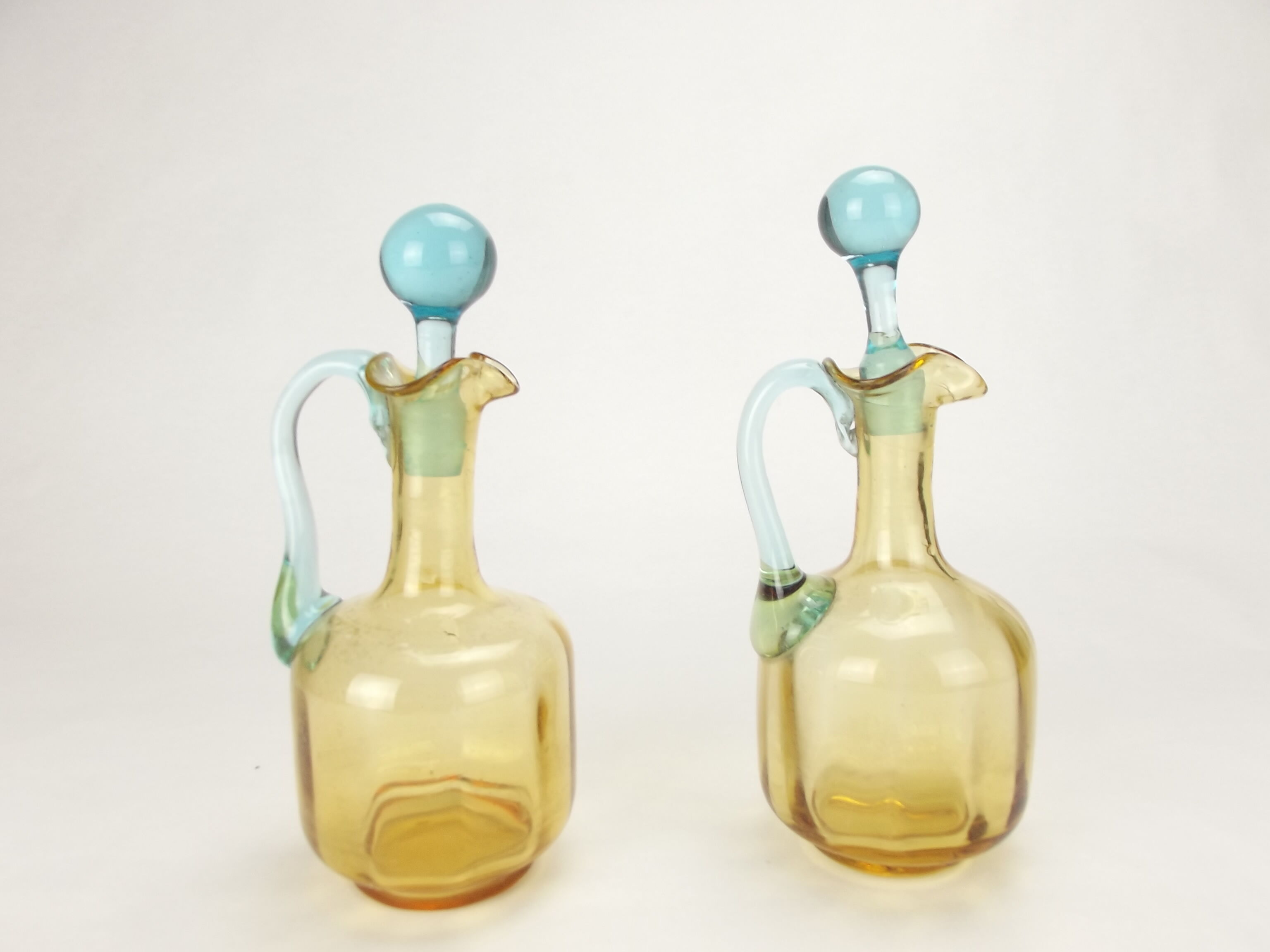 Old pair of George Sand decanters, Cristal de Portieux