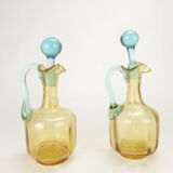 Old pair of George Sand decanters, Cristal de Portieux