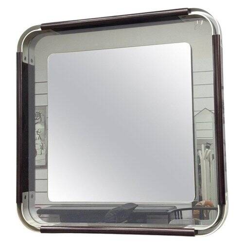 Vintage Wall Mirror in Steel and Bakelite, 1970s