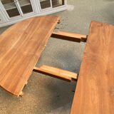 Oval art deco extendable dining table