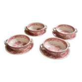 Set of 4 Villeroy and Boch Burgenland broth bowls red
