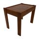 Vintage set of 3 side tables nesting pine wood 60s