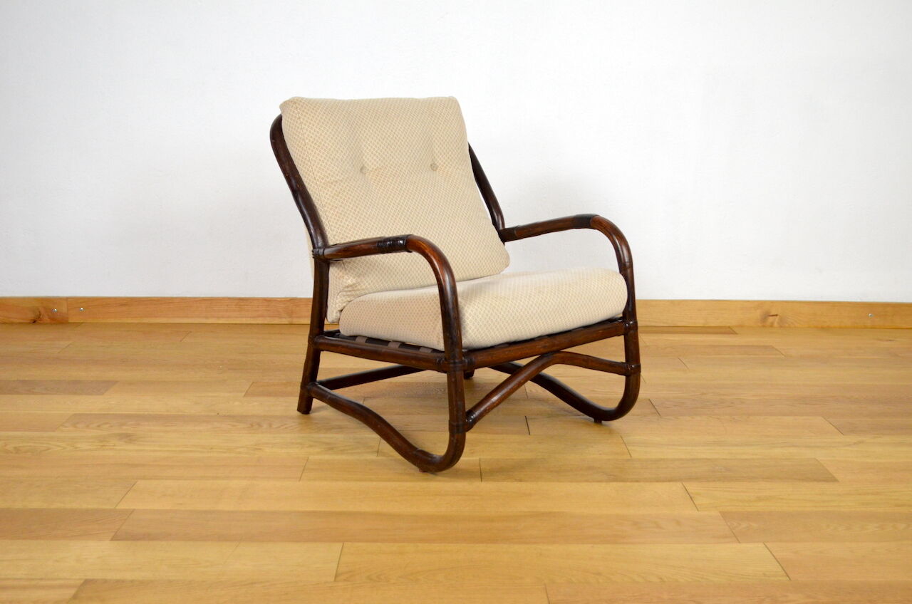 Vintage Bamboo Armchair 1960