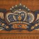 Swedish drop-leaf desk, antique – Scandinavian folk furniture – year 1783