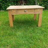 Petite table basse bois brut