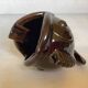 Brown ceramic fish ashtray