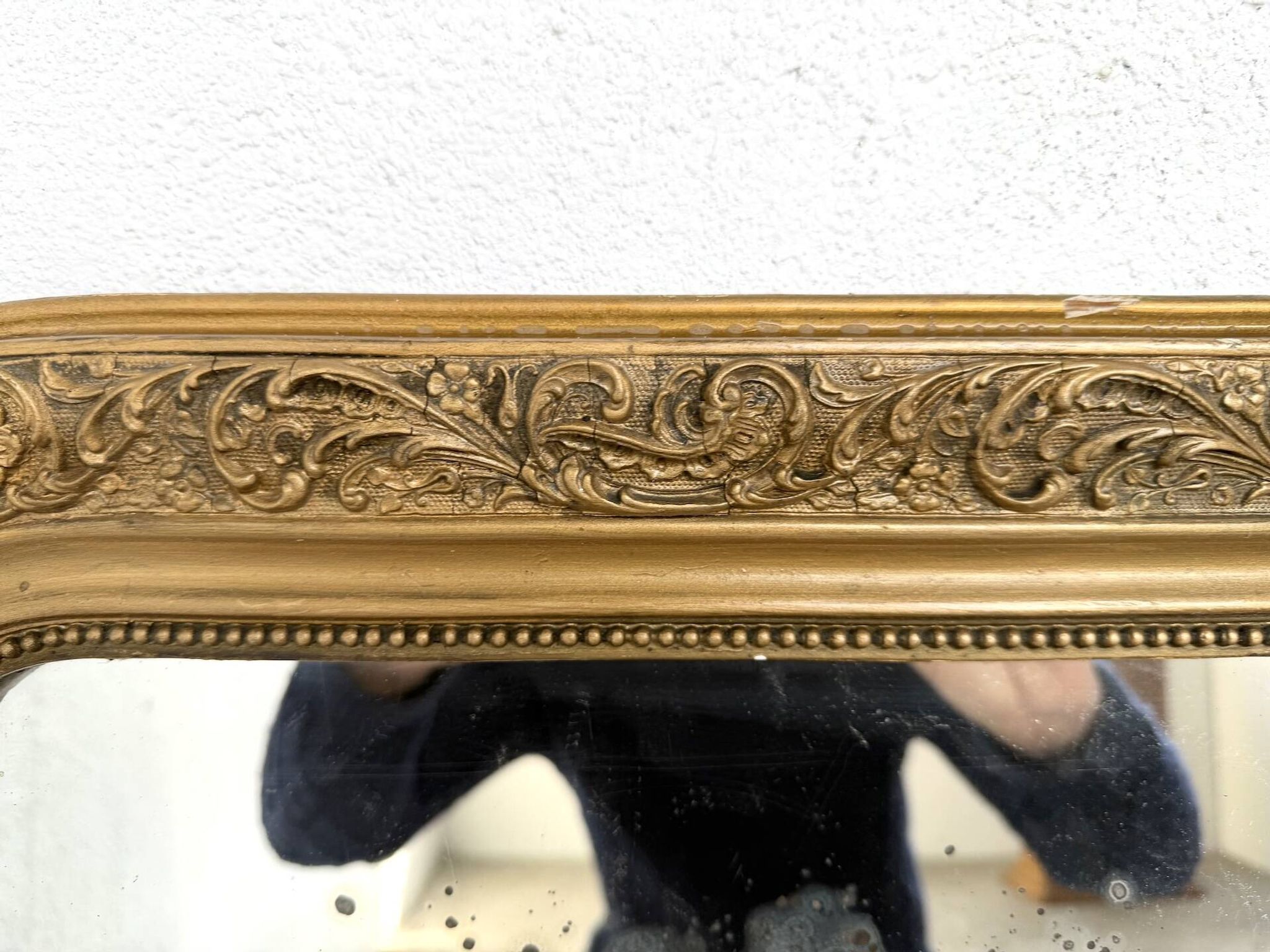 Miroir ancien au mercure, XIXe siècle