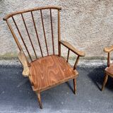 Pair of armchairs Baumann ' Eventaille" vintage 1960