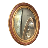 Oval gilded mirror 107x90cm