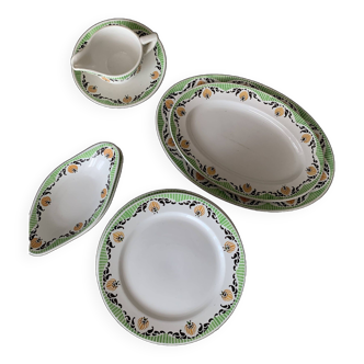 Sarreguemines tableware set