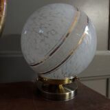 Lampe art déco blanche