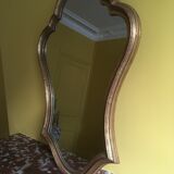 Vintage mirror in gilded wood 44x65cm