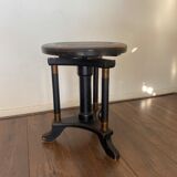 Art deco regency piano stool in oak 1920s