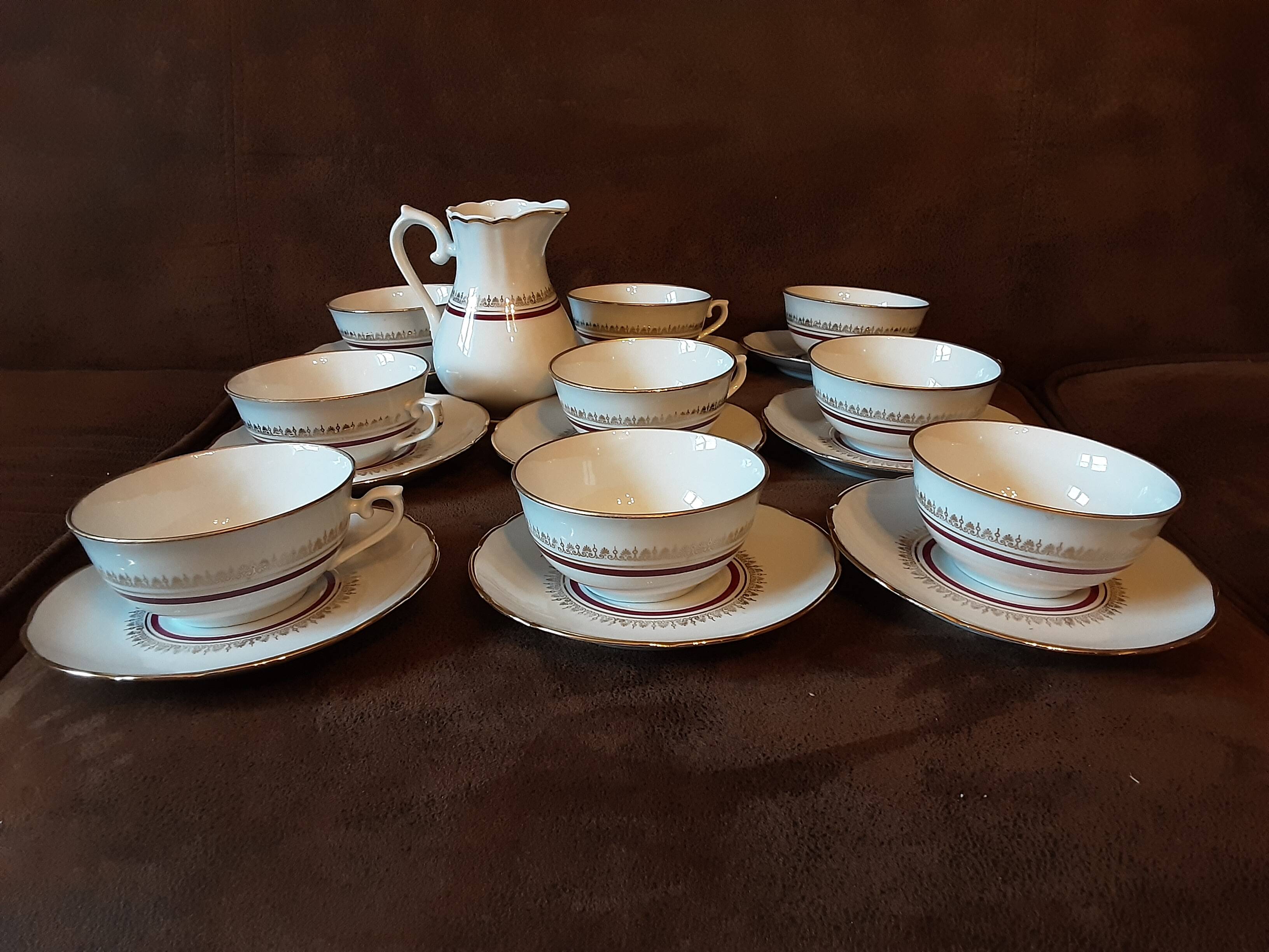 Ensemble à café F D véritable porcelaine