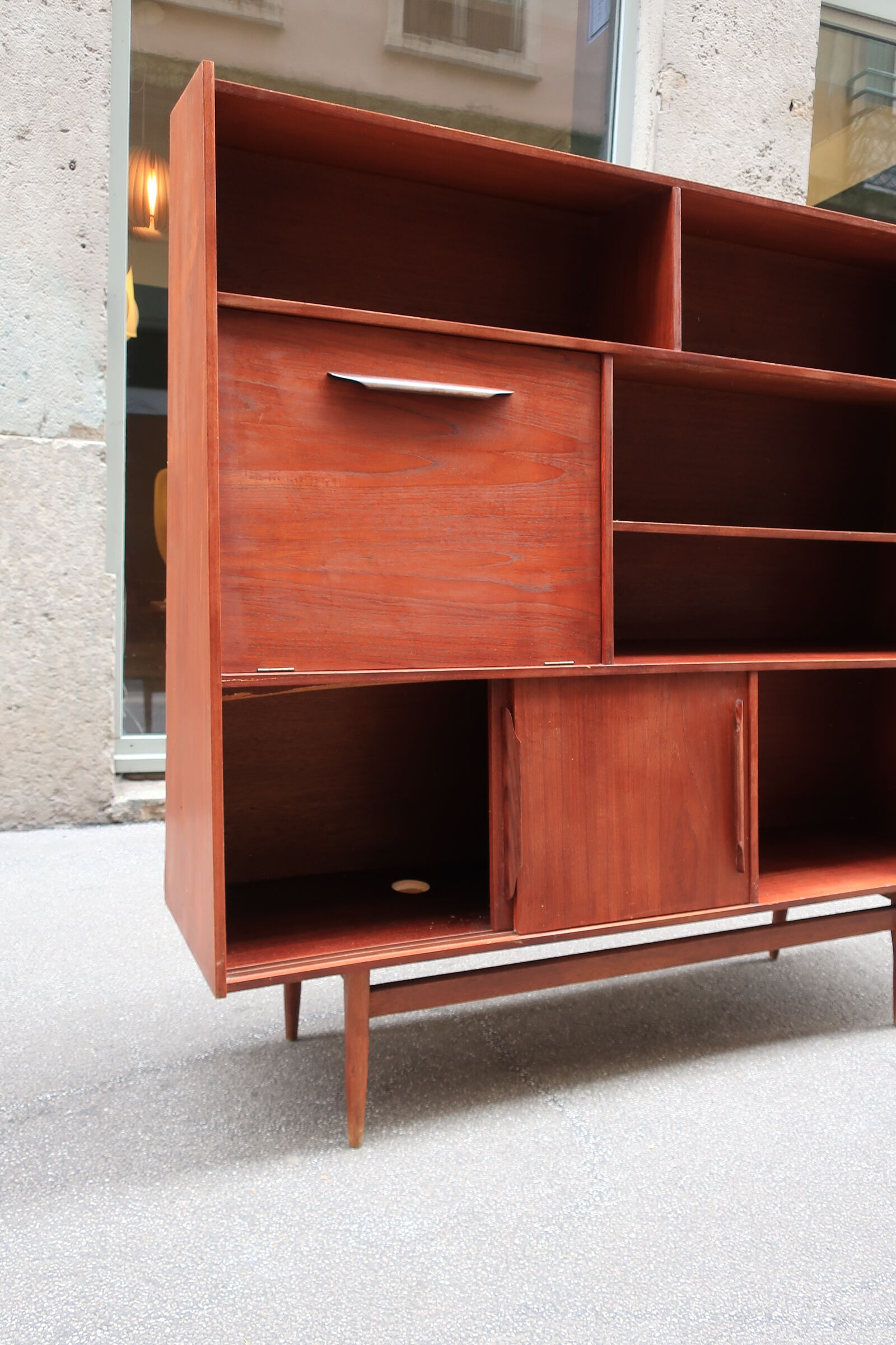 1960s teak bookcase 70