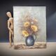 Painting on canvas Flowers Mogisse
