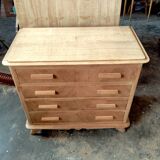 Commode vintage chêne clair
