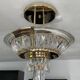Vintage Bakalowits & Söhne ceiling light in brass and crystal