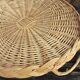 Round wicker top vintage basketry