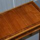 Pair of console tables David Linley 1993 walnut burr