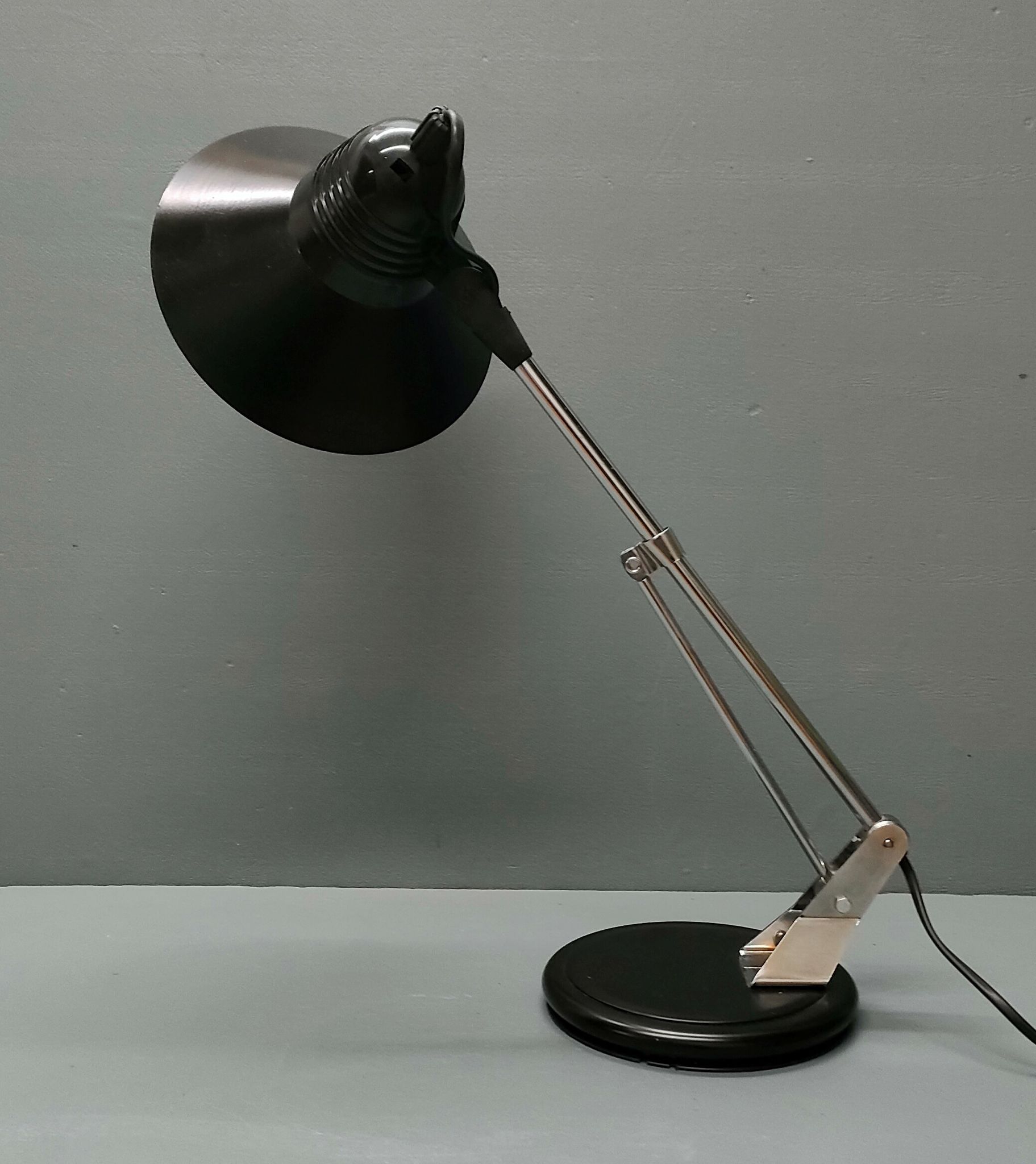 Vintage articulated black architect lamp Luminor ~ 70s ~ France