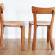 Set de 2 chaises Bruno Rey pieds courbés