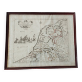 Map of the provinces of the Netherlands by G. G. De Rossi and G. Cantelli, 1672