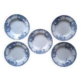 Set of 5 Dolphin plates BFK 1920