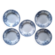 Set of 5 Dolphin plates BFK 1920