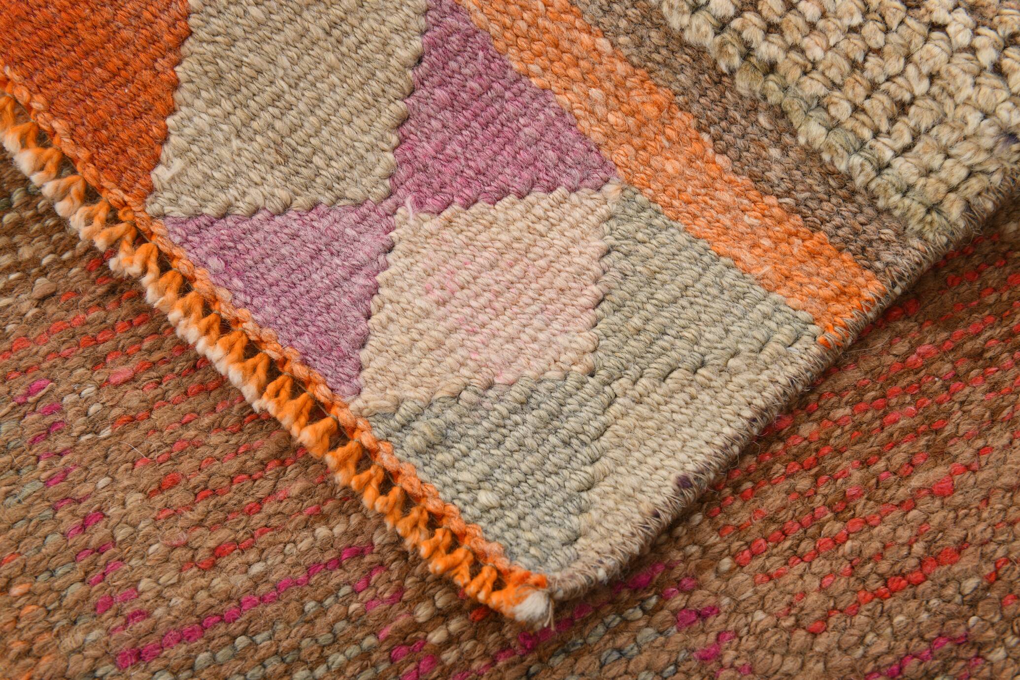 3x11 Faded Orange Anatolian Runner, Contemporary Runner Rug, 92x339 Cm