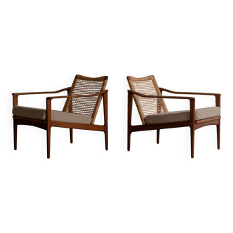 Set of 2 easy chairs attributed to Ib Kofod Larsen
