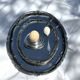 Vintage Baroque Style Italian Stainless Steel Pair of Serving Platters