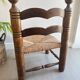 Chaise paille / bois dlg de Clarles Dudouyt
