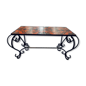 Table basse vintage en céramique