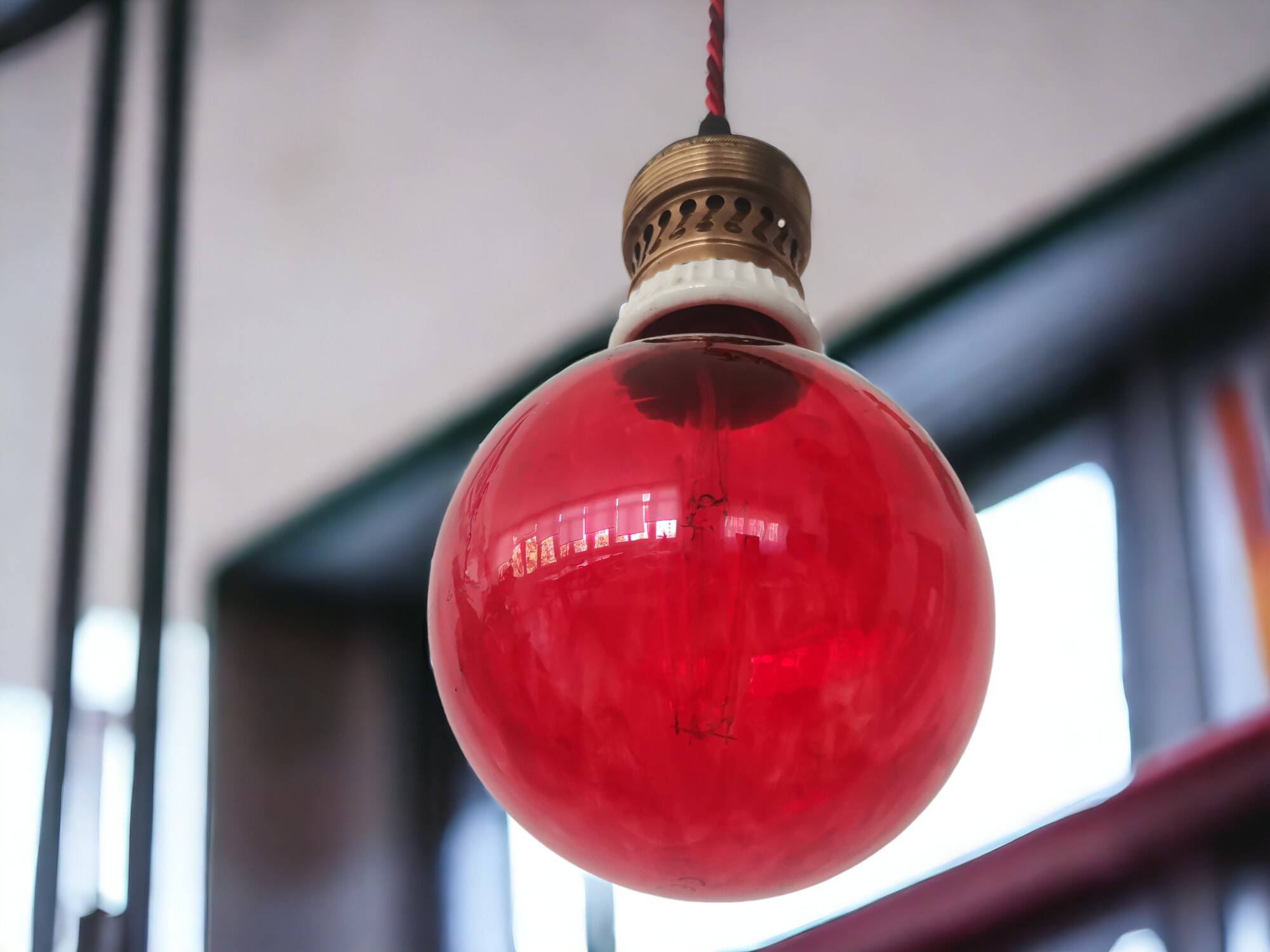 Antique giant brass light bulb socket 1900