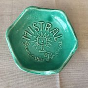 Ashtray or picks up advertising money for the great provencal mistral wine