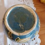 Vase boule vintage  en grès vernissé