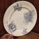 French vintage large serving plate, R. Lafitte, Terre de Fer, Salins