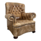 Windsor leather armchair