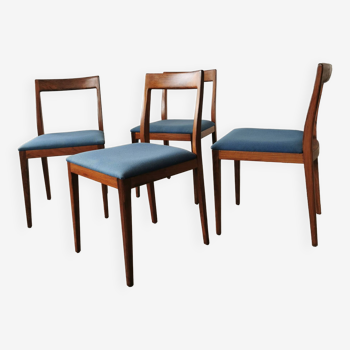 Set de 4 chaises Lubke en palissandre, 1960.