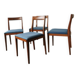 Set de 4 chaises Lubke en palissandre, 1960.