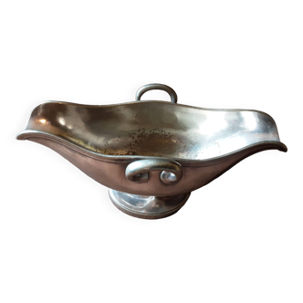 Old silver sauce boat
